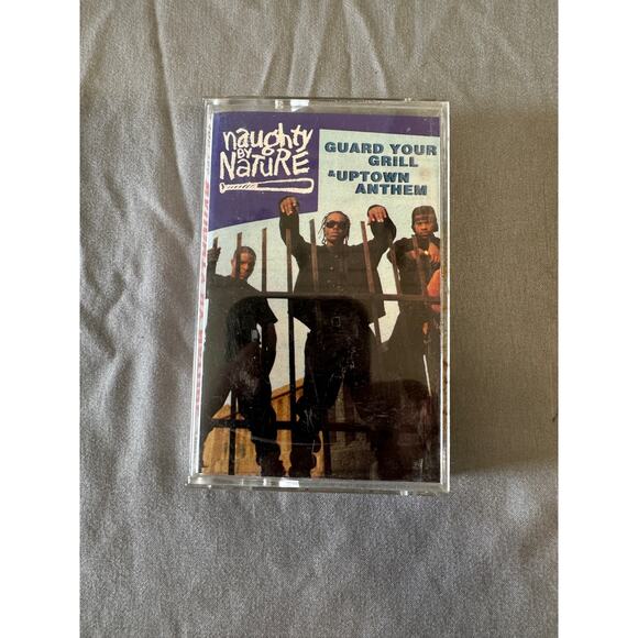 Naughty By Nature Guard Your Grill Uptown Anthem Cassette Tape - Picture 1 of 4